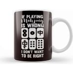Baskı Dükkanı Funny Mahjong Player Chinese Board Gaming Fan Solitaire Kupa