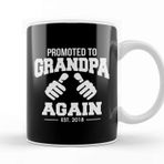 Baskı Dükkanı Funny Promoted To Grandpa Again 2020 Grandfather Kupa Bardak