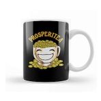 Baskı Dükkanı Funny Prosperitea Prosperity Tea Pun Gold Coins Kupa Bardak