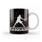 Baskı Dükkanı Funny Sasquatch Squash Player Racket Indoor Tennis Court Kupa