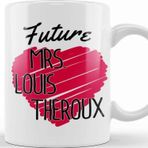 Baskı Dükkanı Future Mrs Louis Theroux Love Heart Kupa