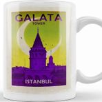 Baskı Dükkanı Galata Kulesi Kupa