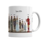 Baskı Dükkanı Game Of Thrones House Stark And Tony Stark Sihirli Porselen Kupa Bardak