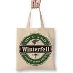 Baskı Dükkanı Game of Thrones Winterfell Beer Bez Çanta