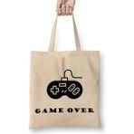 Baskı Dükkanı Gamer Game Over Bez Çanta