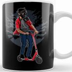 Baskı Dükkanı Gas Mask Scooter Rider Kupa