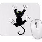 Baskı Dükkanı Gato Preto Cat Kedi Mouse Pad