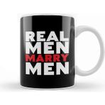 Baskı Dükkanı Gay Pride Real Men Marry Men Kupa