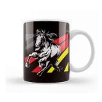 Baskı Dükkanı German Flag Horse Riding Equestrian Sport Horseshoe Saddle Kupa