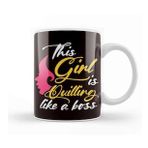 Baskı Dükkanı Girl Quilling Like Boss Hobby Paper Filigree Crafting Artist Kupa Bardak