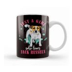 Baskı Dükkanı Girl Who Loves Jack Russel Terrier Dog Puppy Pet Kupa Bardak