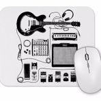 Baskı Dükkanı Gitar Amfi Gitarist Pedal Kedi Mouse Pad
