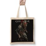 Baskı Dükkanı God Of War 4 Bez Uzun Saplı Krem Rengi Çanta