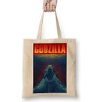 Baskı Dükkanı Godzilla Bez Bayan Günlük Çanta