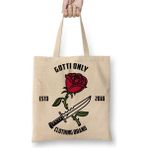 Baskı Dükkanı Gotti Only Roses Bez Kadın Günlük Çanta