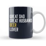 Baskı Dükkanı Great Dad Great Husband Beer Lover Kupa