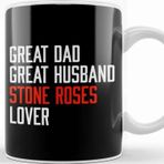 Baskı Dükkanı Great Dad Husband Stone Roses Lover Kupa