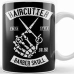 Baskı Dükkanı Haircutter Fresh Style Barber Skull Kupa