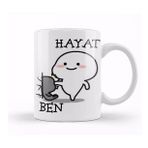 Baskı Dükkanı Hayat Beni Sıktı Komik Kupa