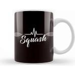 Baskı Dükkanı Heartbeat Squash Racket Player Ball Sports Indoor Tennis Kupa