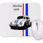 Baskı Dükkanı Herbie 1968 Araba Mouse Pad