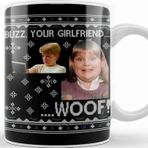 Baskı Dükkanı Home Alone Buzz Your Girlfriend Wood Christmas Kupa