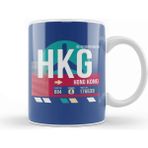 Baskı Dükkanı Hong Kong Hkg Airport Code Baggage Tag Kupa