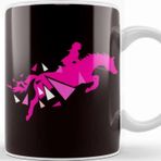 Baskı Dükkanı Horse Girl Riding Equestrian Sport Saddle Horseshoe Stable Kupa