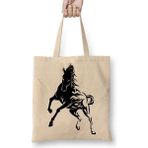 Baskı Dükkanı Horse Tattoo 4 Preto Bez Kadın Günlük Çanta