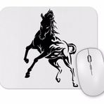 Baskı Dükkanı Horse Tattoo 4 Preto Mouse Pad