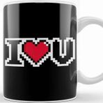 Baskı Dükkanı I Love You Video Game Heart Kupa