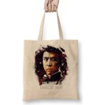 Baskı Dükkanı I`m Coming To Get You John Rambo Bez Uzun Saplı Krem Rengi Çanta