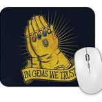 Baskı Dükkanı Infinity War in Gems We Trust Mouse Pad