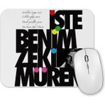 Baskı Dükkanı Iste Benim Zeki Müren İllustrasyon Mouse Pad