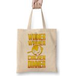 Baskı Dükkanı Jantar De Galinha Bez Uzun Saplı Krem Rengi Çanta