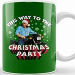 Baskı Dükkanı Jean Claude Van Damme This Way To The Christmas Party Porselen Beyaz Kupa Bardak