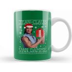 Baskı Dükkanı Jean Claus Van Damme Christmas Knit Kupa Bardak