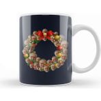 Baskı Dükkanı Jeremy Corbyn Labour Party Multiface Christmas Wreath Porselen Beyaz Kupa Bardak