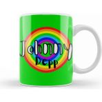 Baskı Dükkanı Johnny Depp Retro Rainbow Style Kupa Bardak