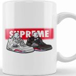 Baskı Dükkanı Jordan 4 Retro Fire Red Kupa
