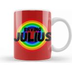 Baskı Dükkanı Julius Erving Basketball Gifts Vintage Retro Rainbow Quotes For Boys And Dad Porselen Beyaz Kupa Bardak