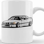 Baskı Dükkanı KB10166 Bmw Stanced Out E36 Porselen Kupa Bardak