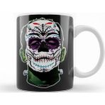 Baskı Dükkanı KB10431 Dia De Los Muertos Day Of The Dead Monster Porselen Kupa Bardak