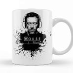 Baskı Dükkanı KB10455 Dr House Music Porselen Kupa Bardak