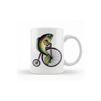 Baskı Dükkanı KB10556 Feminism Fish Without A Bicycle Balık Porselen Kupa Bardak