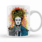 Baskı Dükkanı KB10605 Frida Mandala Porselen Kupa Bardak