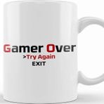 Baskı Dükkanı KB10619 Game Over Porselen Kupa Bardak