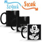 Baskı Dükkanı KB11245 Mickey Mouse Vader Mouse Porselen Kupa Bardak