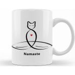 Baskı Dükkanı KB11330 Namaste Yoga Porselen Kupa Bardak