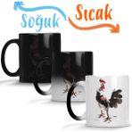 Baskı Dükkanı KB11649 Rooster Stare Horoz Porselen Kupa Bardak